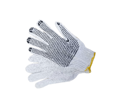 Single sided polka dot glove