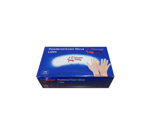 Vinyl examination gloves powder free (100 pcs per box)