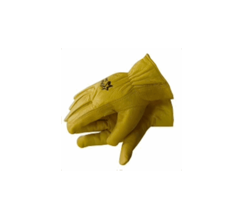 Tough vip gold grain leather with reinforced palm wrist supersoft and storng
