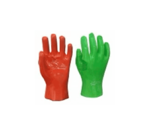 Hi-vis red/green pvc 35cm reinforced