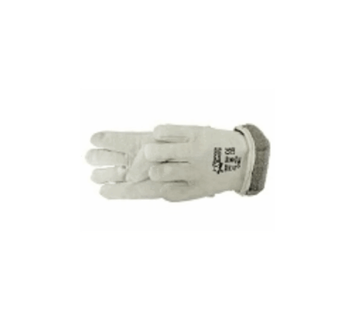 2.5" chrome leather  wrist length fleece lined (winter glove)