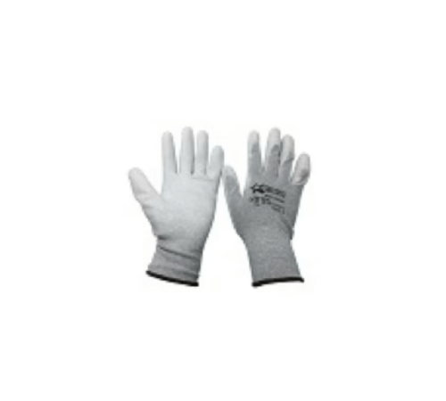 Anti-static carbon nylon glove pu dipped sz8-11