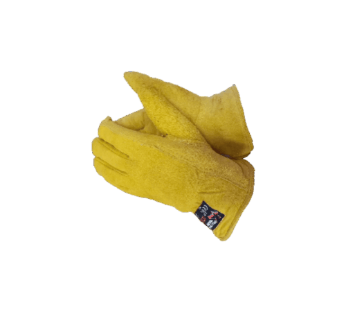 Touch deer split leather glove with themal lining size xl