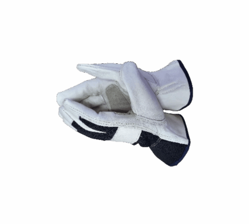 Touch rigger 147 premium cow grain leather reinforced palm with breathable black mesh back