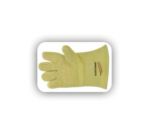 Castong para-aramid glove 40cm cuff ( res - temp 600°c  for 30/40 seconds)
