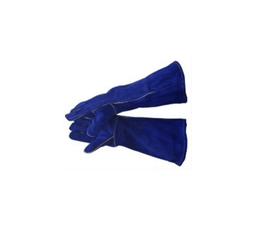 Tough blue lined welding glove a grade  45cm