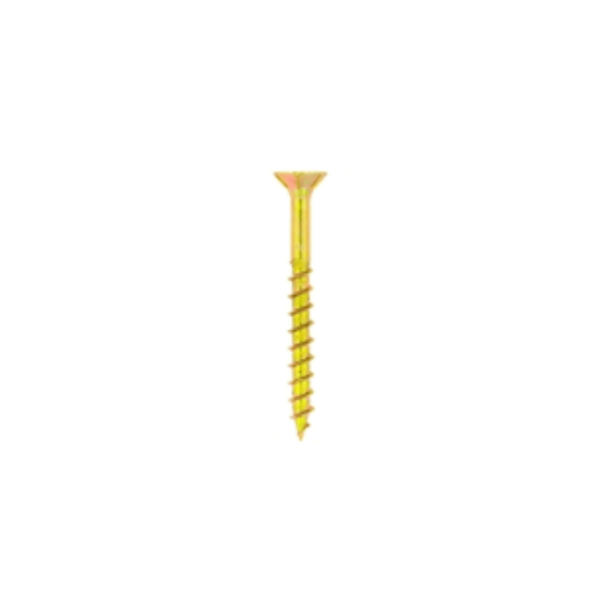 Chipboard Screw 5.0×50 mm Yellow Passivated (35 Pack)