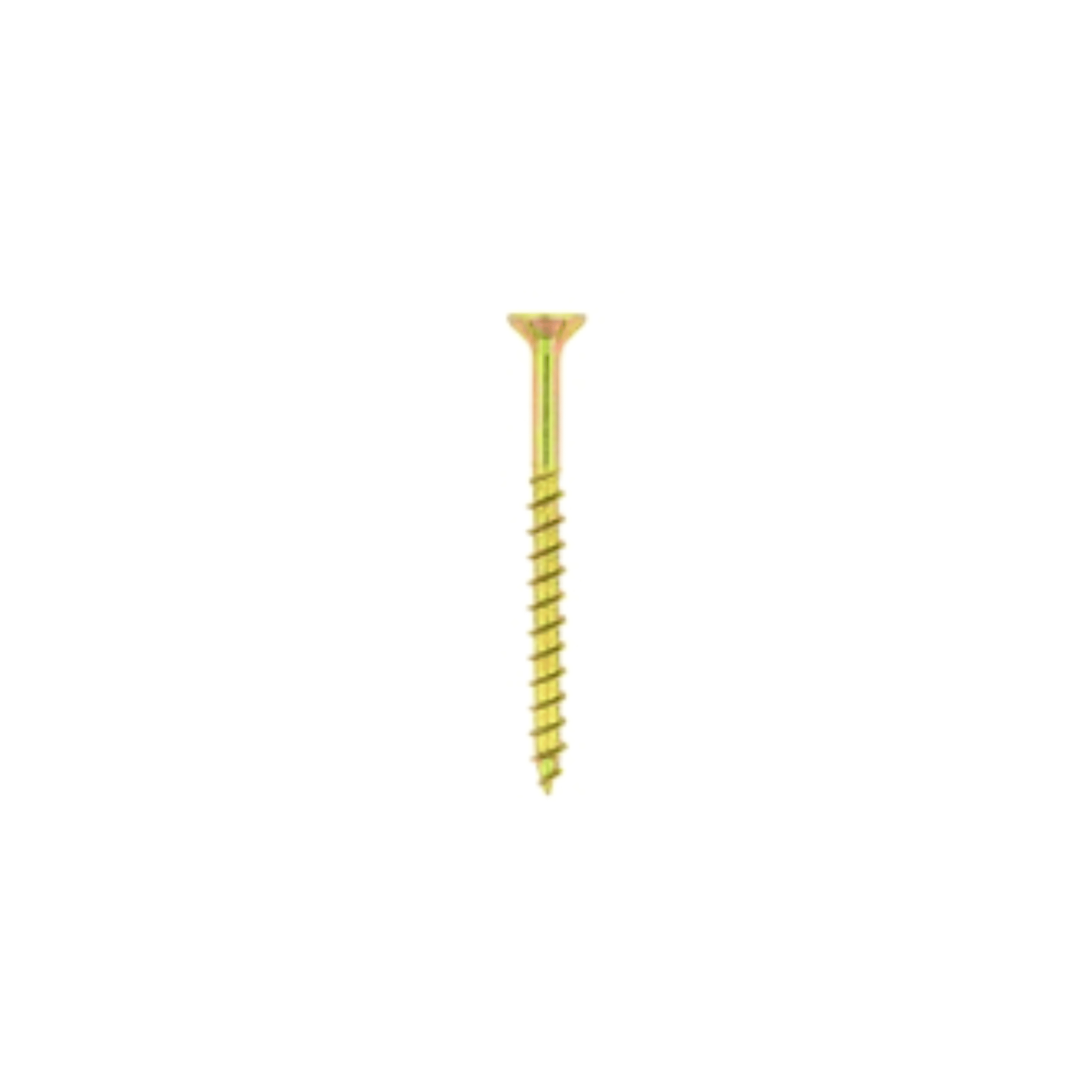 Chipboard Screw 5.0×60 mm Yellow Passivated (25 Pack)