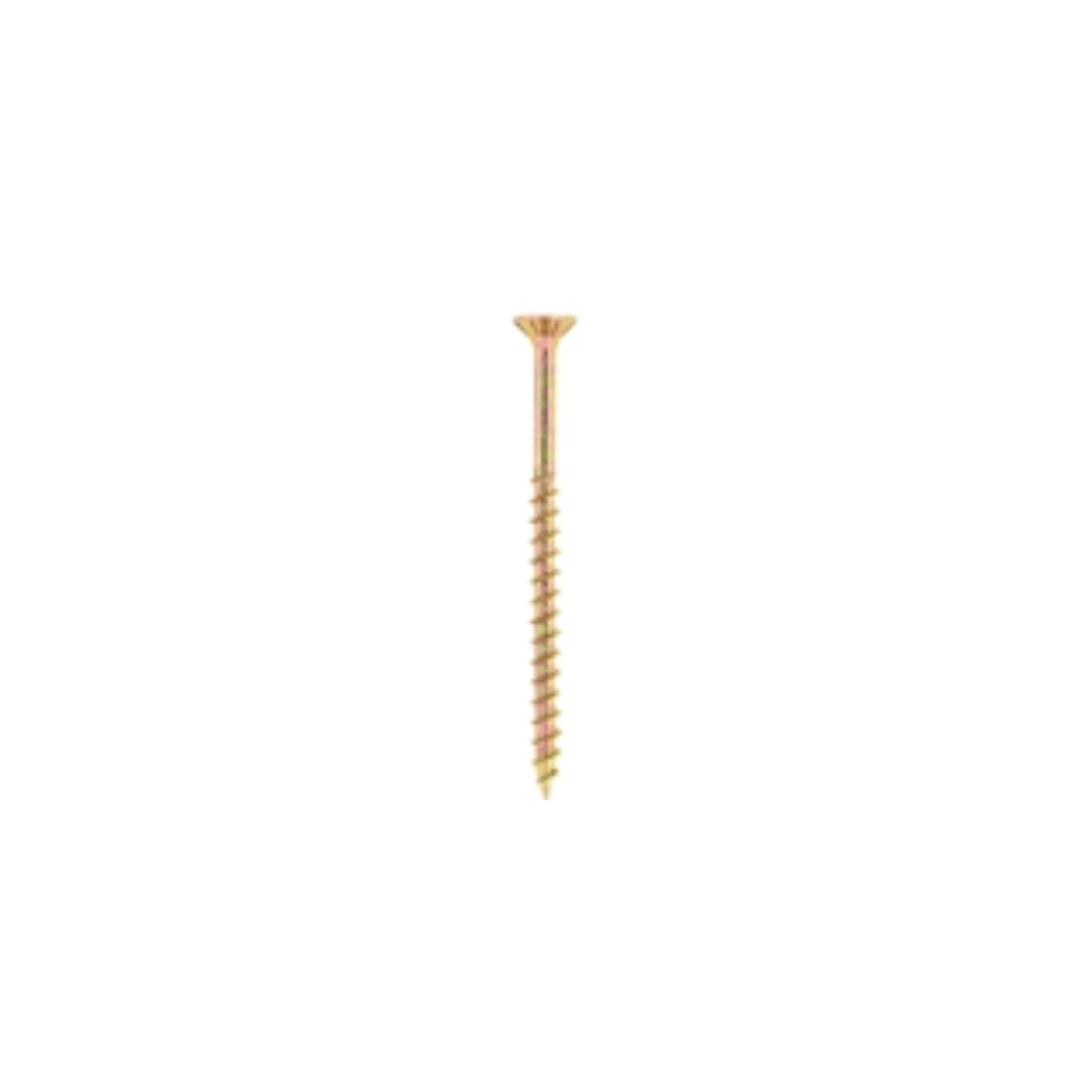 Chipboard Screw 5.0×75 mm Yellow Passivated (30 Pack)
