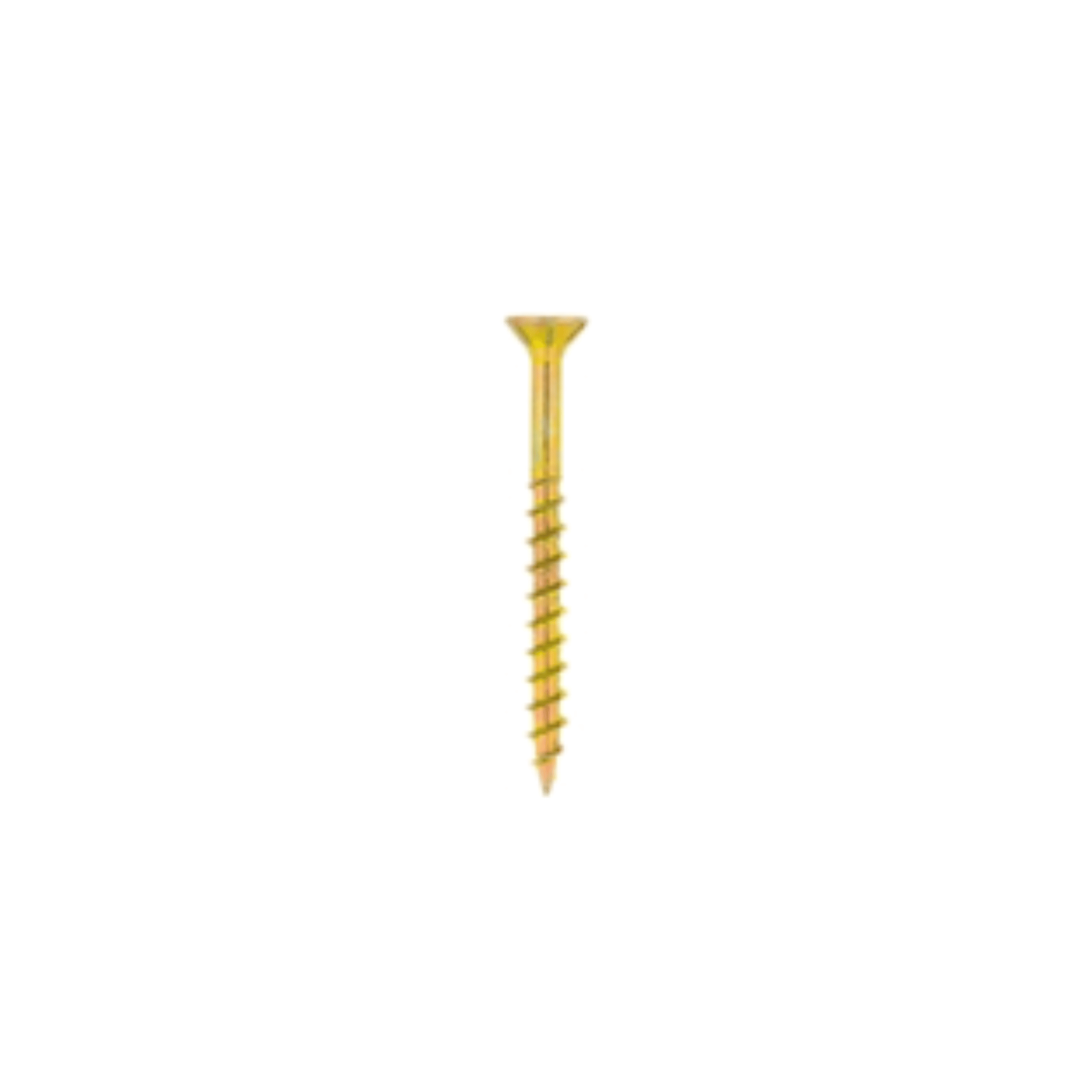 Chipboard Screw 4.0×70 mm Yellow Passivated (50 Pack)