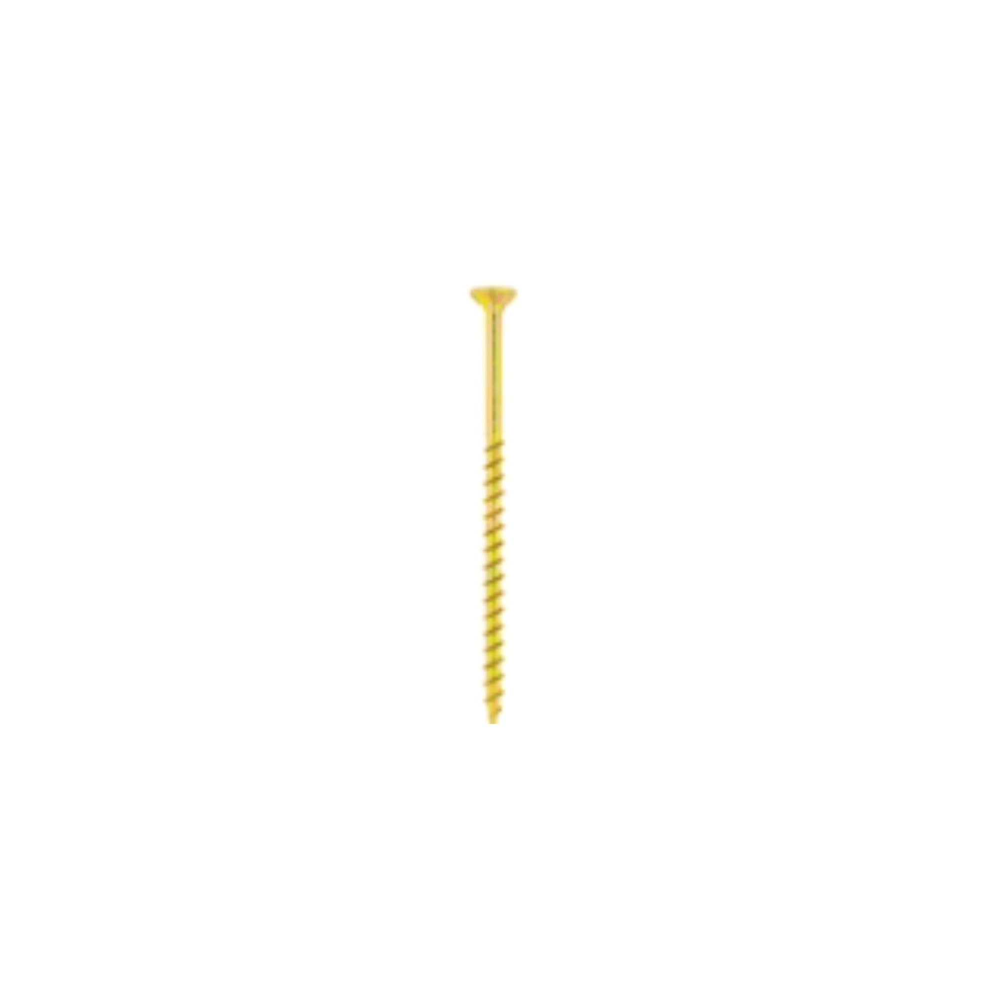 Chipboard Screw 4.0×75 mm Yellow Passivated (100 Pack)