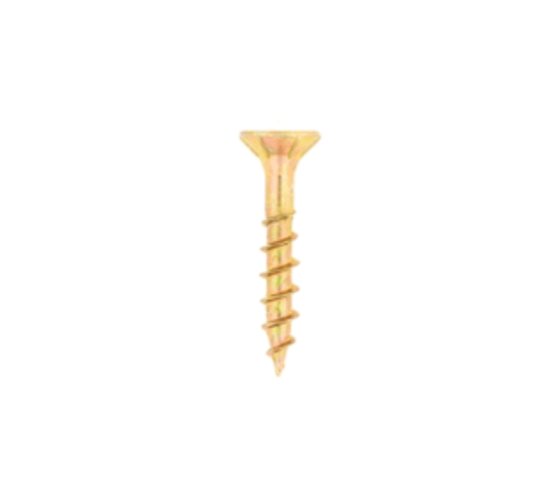 Chipboard Screw 5.0×30 mm Yellow Passivated (30 Pack)