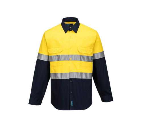 Hivispro long sleeve shirt - yellow/navy