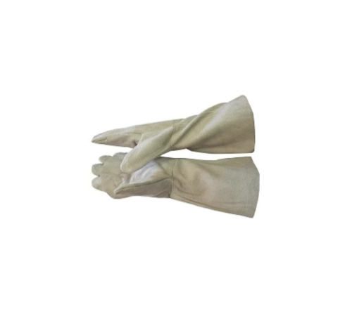 16" chrome leather glove double palm