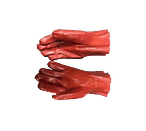 Red pvc 27cm open cuff