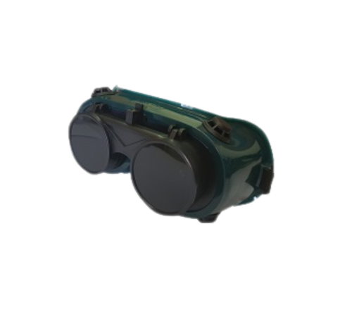 Gas welding goggle flipfront round lenses