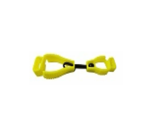 Glove clip plastic   lime green colour