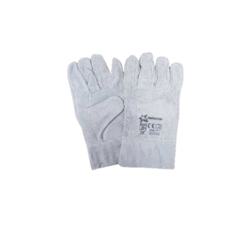 Defender chrome leather double palm wrist glove