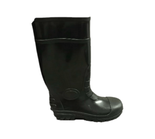 Black gumboot non steel toe