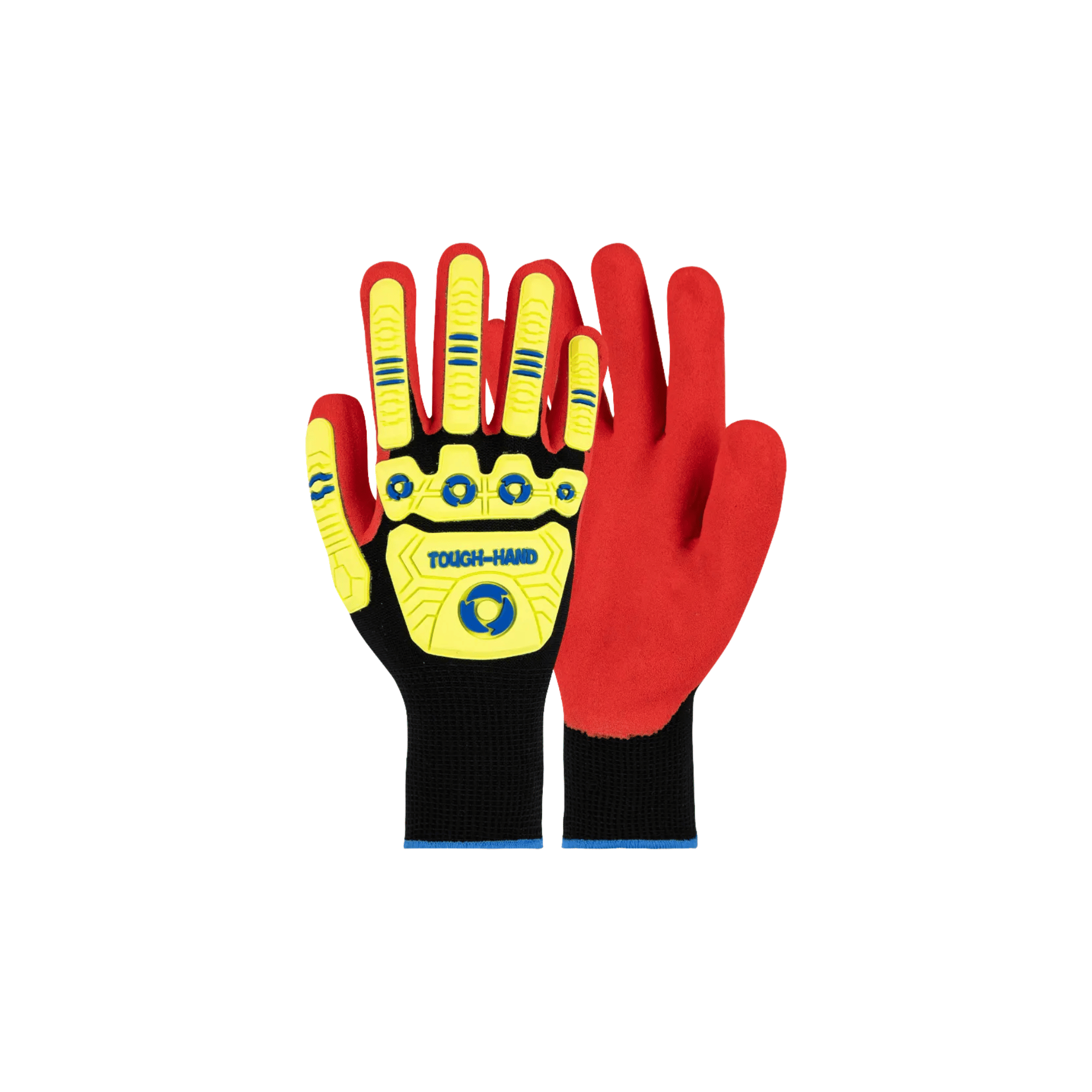 PIONEER MaxMac Tough Hand Gloves, 13G, Sandy Nitrile Palm (Sizes 8–11, 5 Pack / 50 Box)