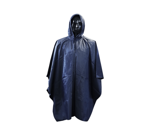 Rubberised pncho - navy
