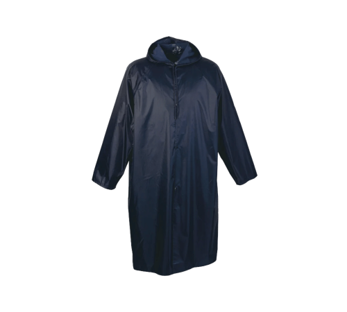 Rubberrised rain coat navy