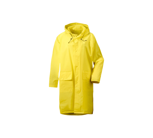 Rubberrised rain coat yellow
