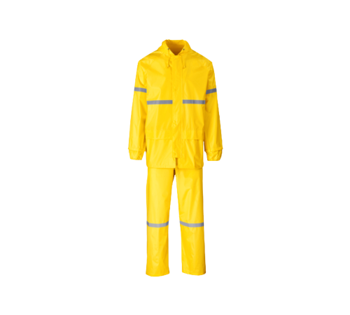 Rubberrised rainsuit yellow