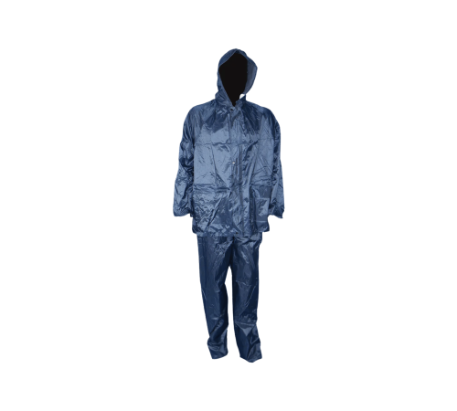 Rubberrised rainsuit navy