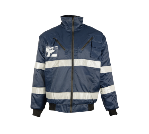 Winter bunny jacket zip off sleeve  navy