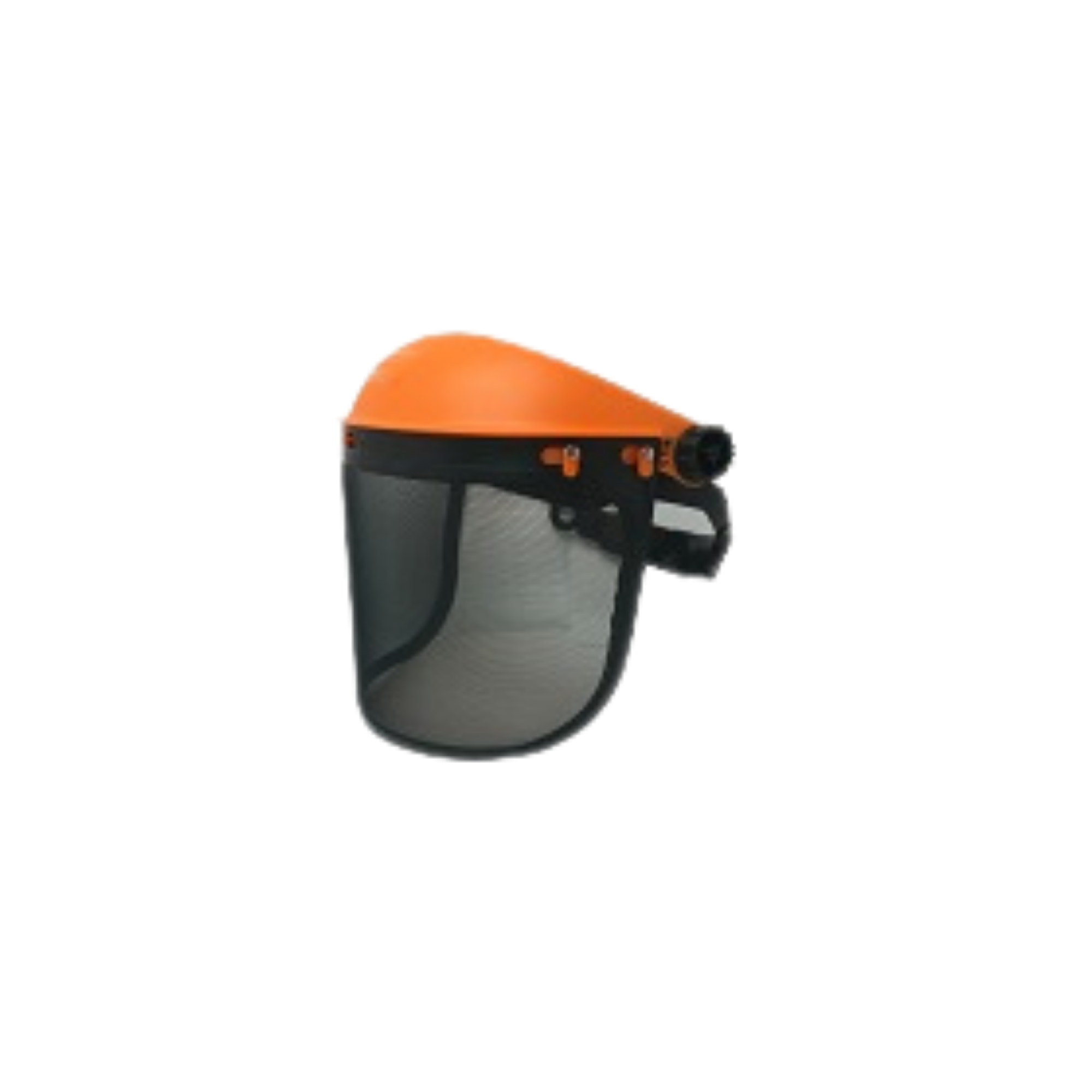 Face shield with metal mesh visor