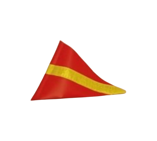 BUGGY WHIP FLAG RED